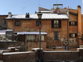 Trastevere sotto la neve