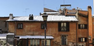 Trastevere sotto la neve