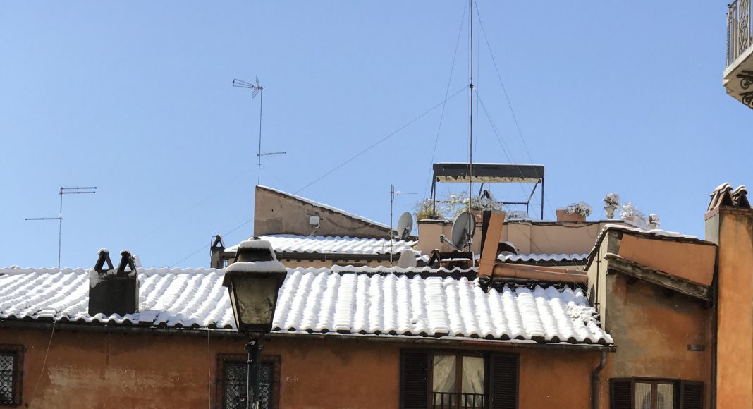 Trastevere sotto la neve